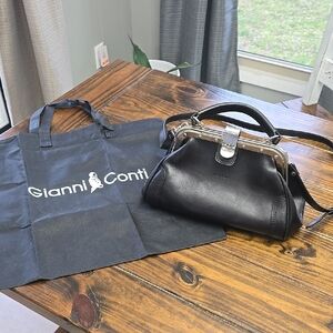 Gianni Conti Leather Satchel Purse